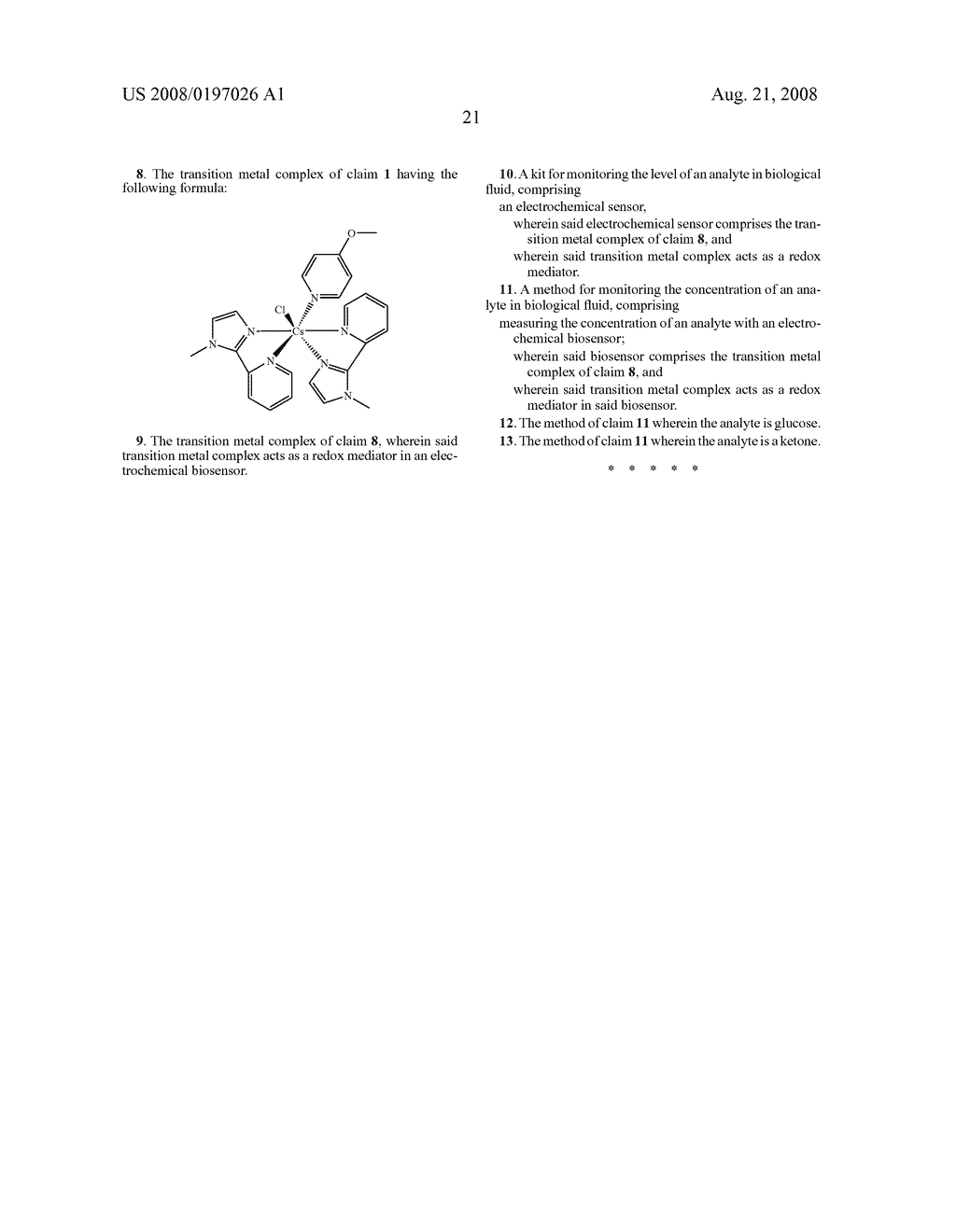 TRANSITION METAL COMPLEXES WITH (PYRIDYL)IMIDAZOLE LIGANDS - diagram, schematic, and image 22