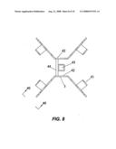 Dual release locking system for a sign supporting stand diagram and image