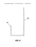 Dual release locking system for a sign supporting stand diagram and image