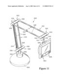 ADJUSTABLE SUPPORT ARM FOR AUDIO VISUAL DEVICE diagram and image