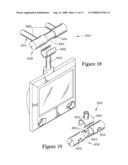 ADJUSTABLE SUPPORT ARM FOR AUDIO VISUAL DEVICE diagram and image