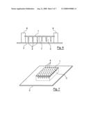 Planar Antenna With Conductive Studs Extending From The Ground Plane And/Or From At Least One Radiating Element, And Corresponding Production Method diagram and image