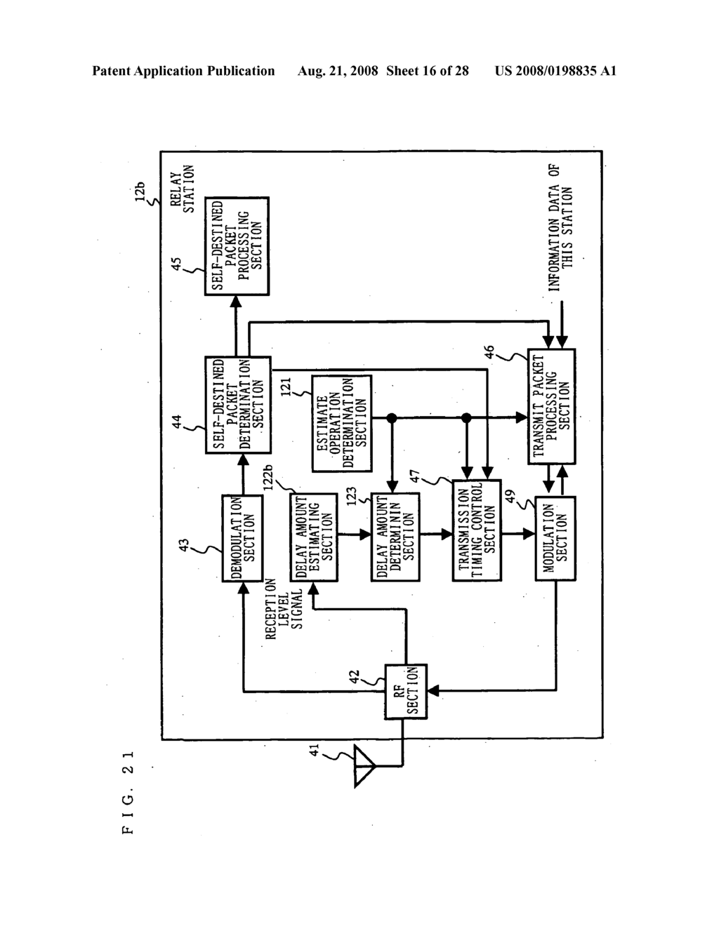 Wireless Transmission System And Wireless Transmission Method And Wireless Station For Use Therein - diagram, schematic, and image 17