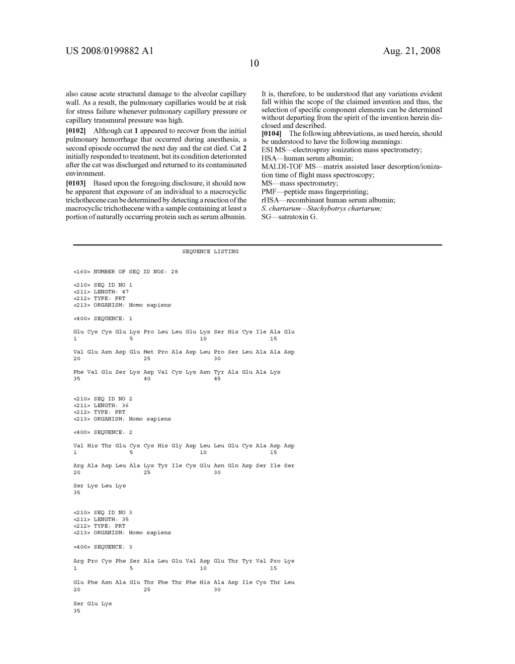 METHOD FOR DETECTION OF BIOMARKERS FOR EXPOSURE TO STACHYBOTRYS - diagram, schematic, and image 20