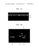 Method of fabricating gate electrode having polysilicon film and wiring metal film diagram and image