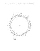 Sprocket With 1.5 Order, and Multiples Thereof, Vibration Canceling Profile and Synchronous Drive Employing Such a Sprocket diagram and image