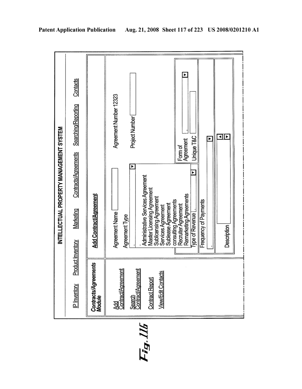 SYSTEM AND METHOD FOR MANAGING INTELLECTUAL PROPERTY - diagram, schematic, and image 118