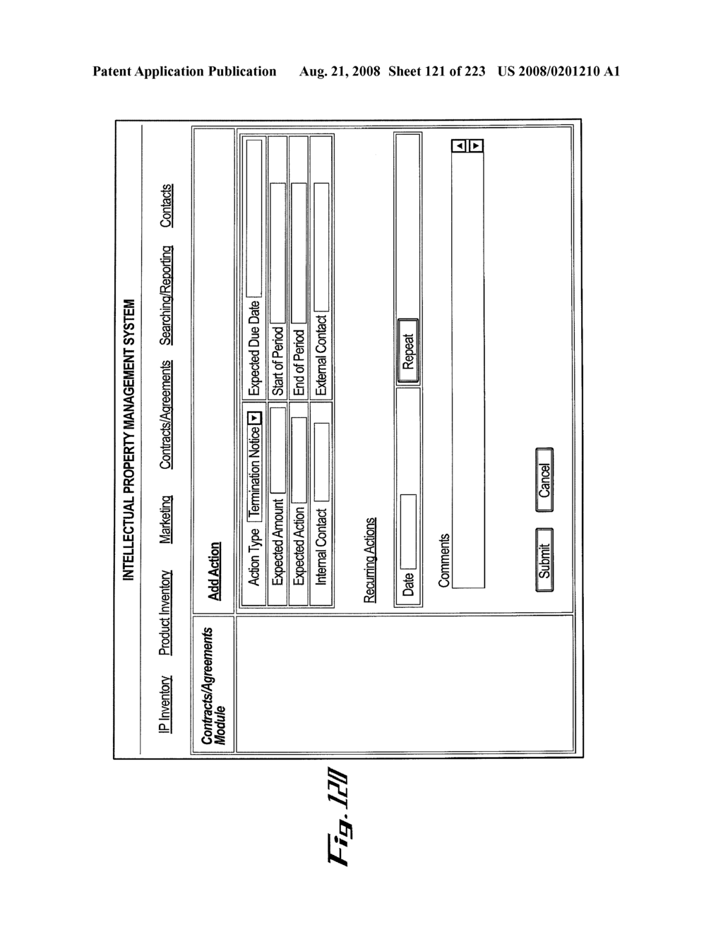 SYSTEM AND METHOD FOR MANAGING INTELLECTUAL PROPERTY - diagram, schematic, and image 122