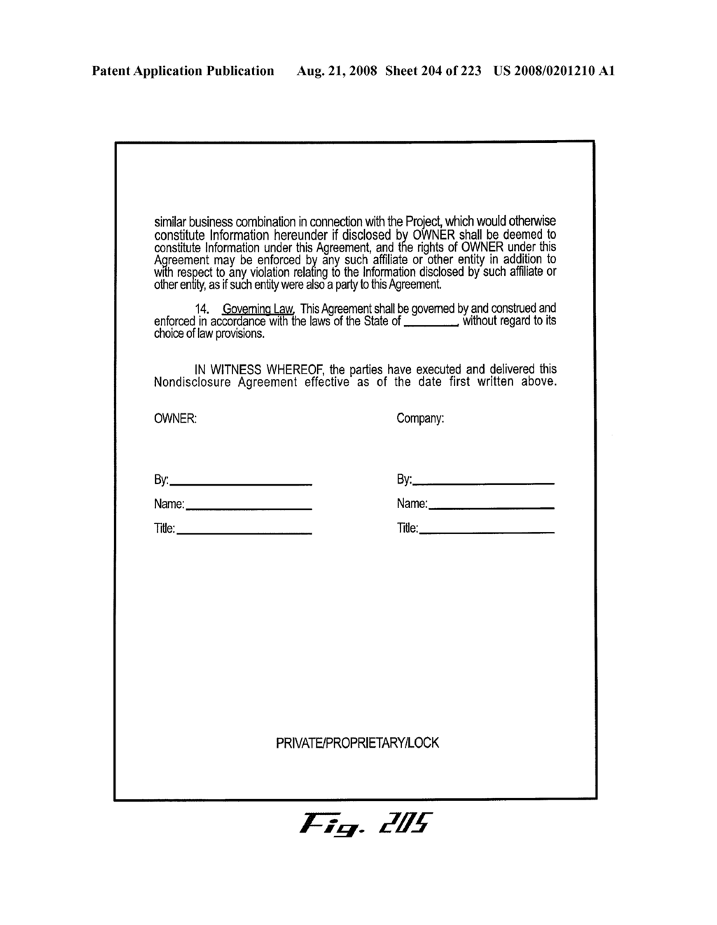 SYSTEM AND METHOD FOR MANAGING INTELLECTUAL PROPERTY - diagram, schematic, and image 205