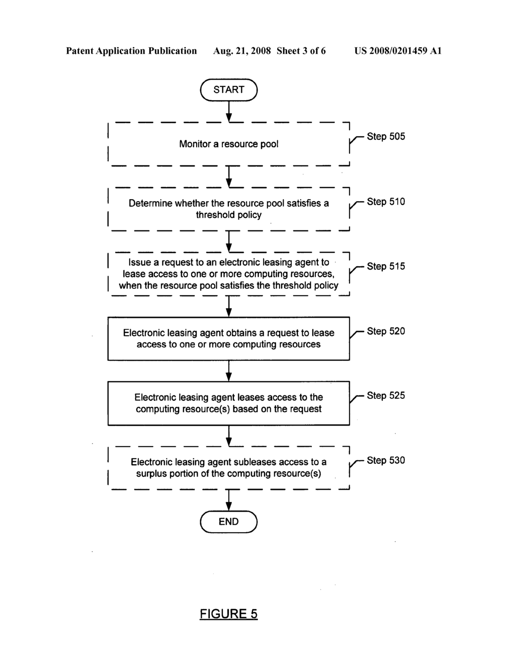 Method and system for managing computing resources using an electronic leasing agent - diagram, schematic, and image 04