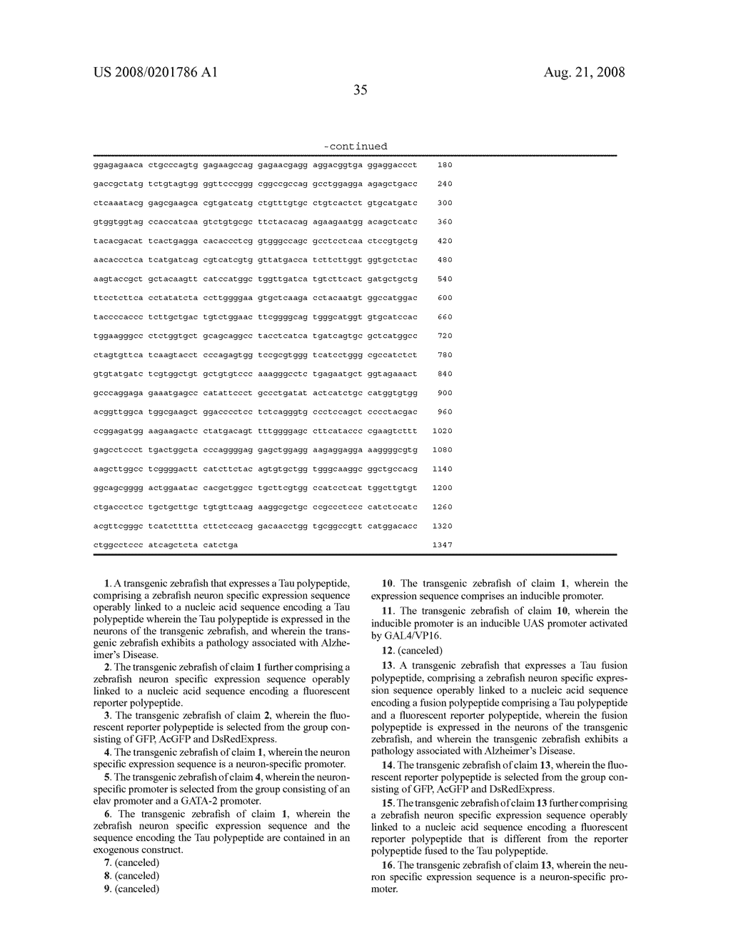Transgenic Zebrafish Models of Alzheimer's Disease - diagram, schematic, and image 37
