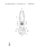 ROTARY CUTTER KNIFE WITH DIVIDED GUARD MEMBERS diagram and image