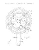 RIGHT CRANK ARM ASSEMBLY FOR A BICYCLE AND CRANK ARM AND FRONT SPROCKET diagram and image