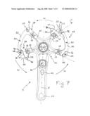 RIGHT CRANK ARM ASSEMBLY FOR A BICYCLE AND CRANK ARM AND FRONT SPROCKET diagram and image