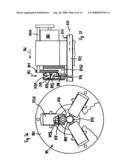 Cutting device for substantially linear workpieces and method for cutting substantially linear workpieces diagram and image