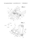 ENGINE SUSPENSION DEVICE FOR MOTORCYCLE diagram and image