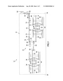 Handbrake linkage for a railroad freight car diagram and image