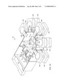 Stacked process chambers for substrate vacuum processing tool diagram and image