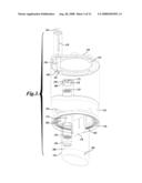 PURIFIER INSERT WITH A TABLET DISPENSER AND INDICATOR diagram and image