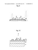 Method for manufacturing magnetic recording medium, stamper, transferring apparatus, and method for forming resin mask diagram and image