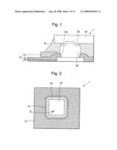 Semiconductor device having stress alleviating portion positioned at outer circumference of chip, wiring substrate, and method for producing the same diagram and image