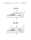 Semiconductor device having stress alleviating portion positioned at outer circumference of chip, wiring substrate, and method for producing the same diagram and image