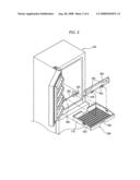 Refrigerator with tray cover diagram and image