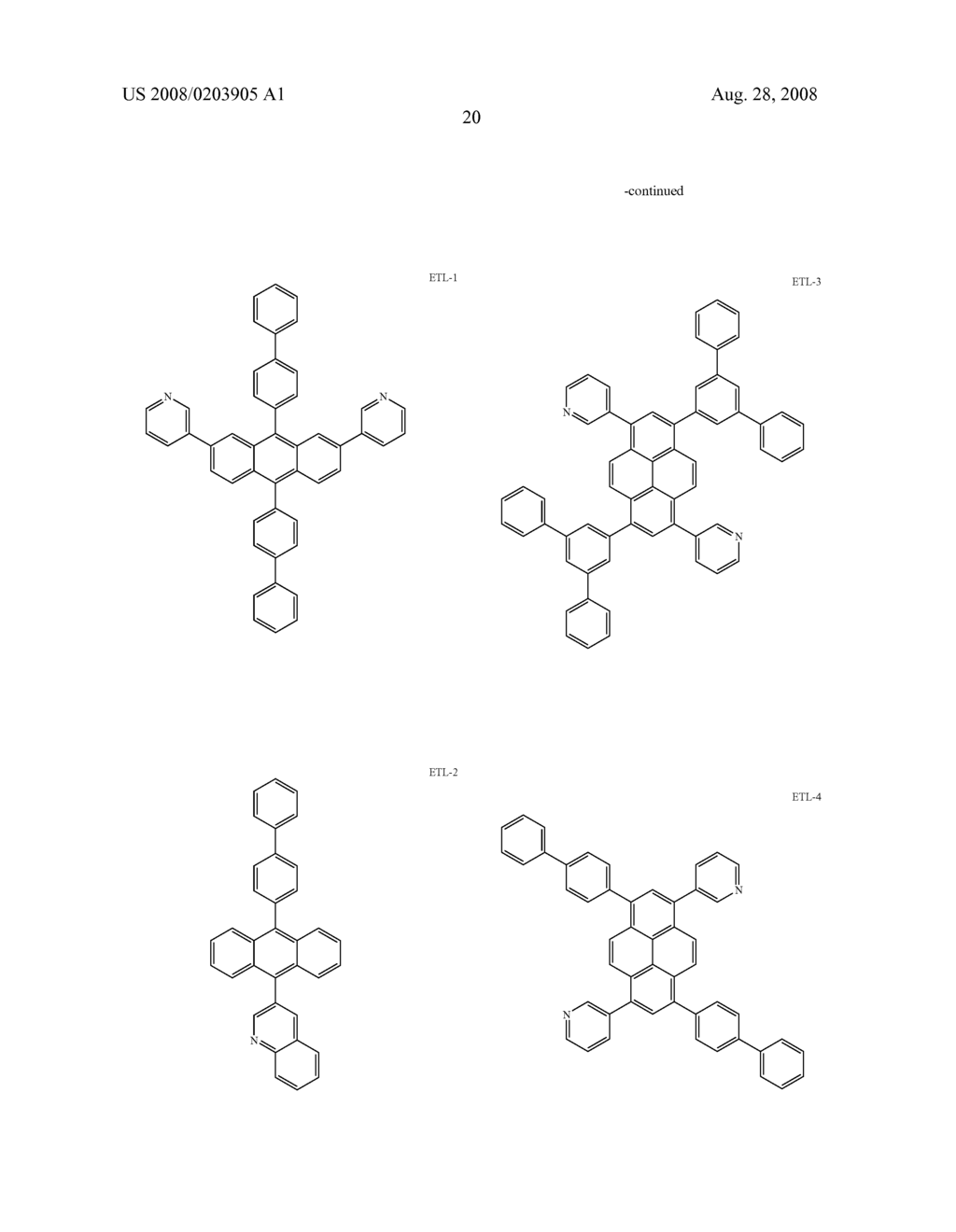 Blue light emitting compound and organic electroluminescent device using the same - diagram, schematic, and image 22