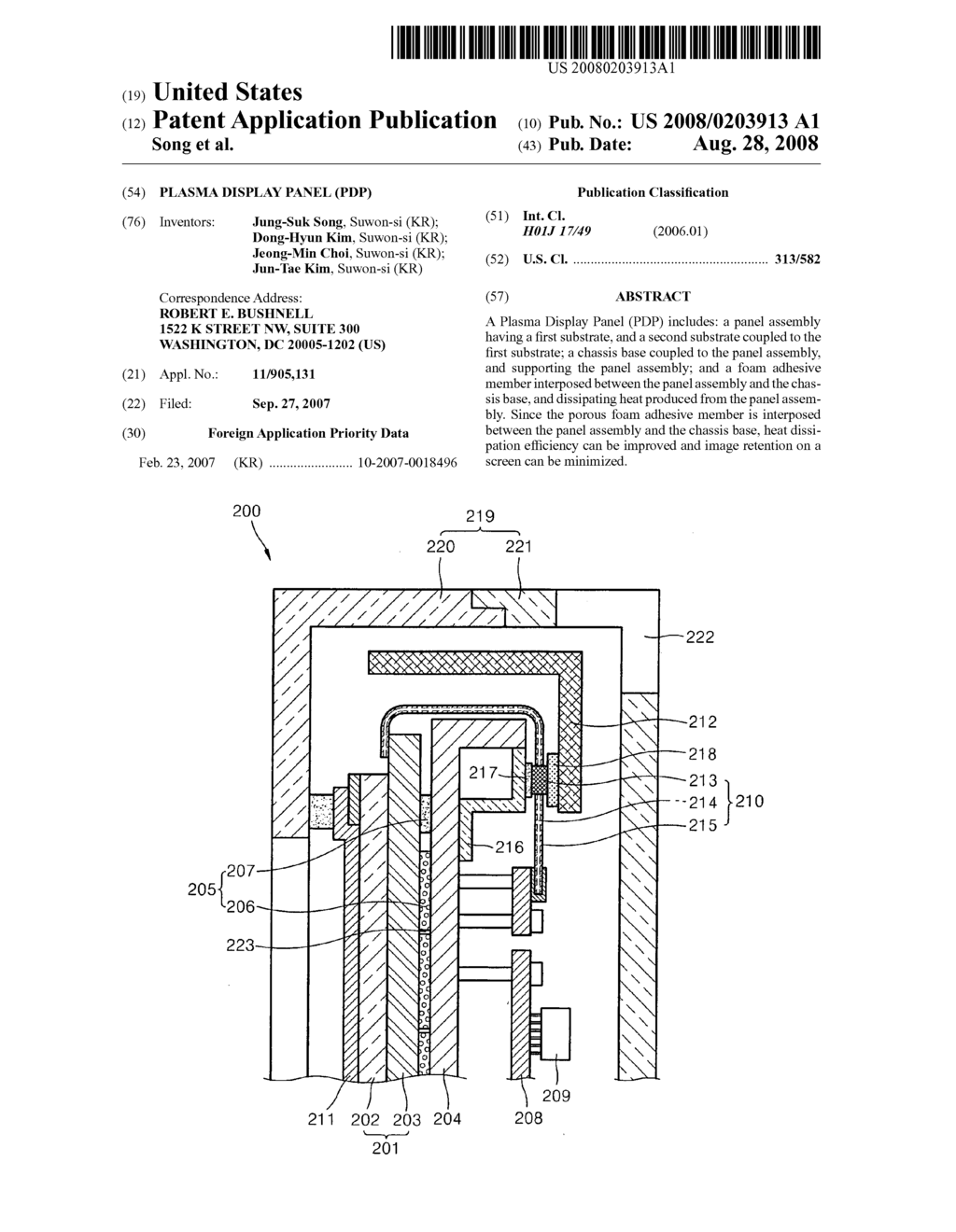 Plasma Display Panel (PDP) - diagram, schematic, and image 01