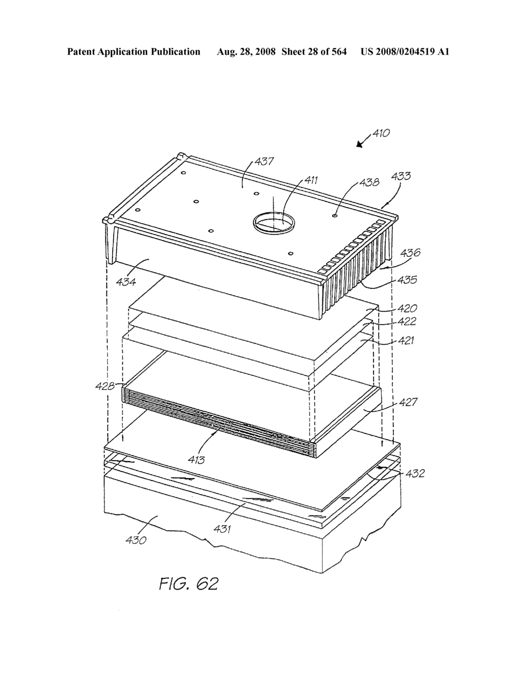 Inkjet Printhead With Laterally Reciprocating Paddle - diagram, schematic, and image 29