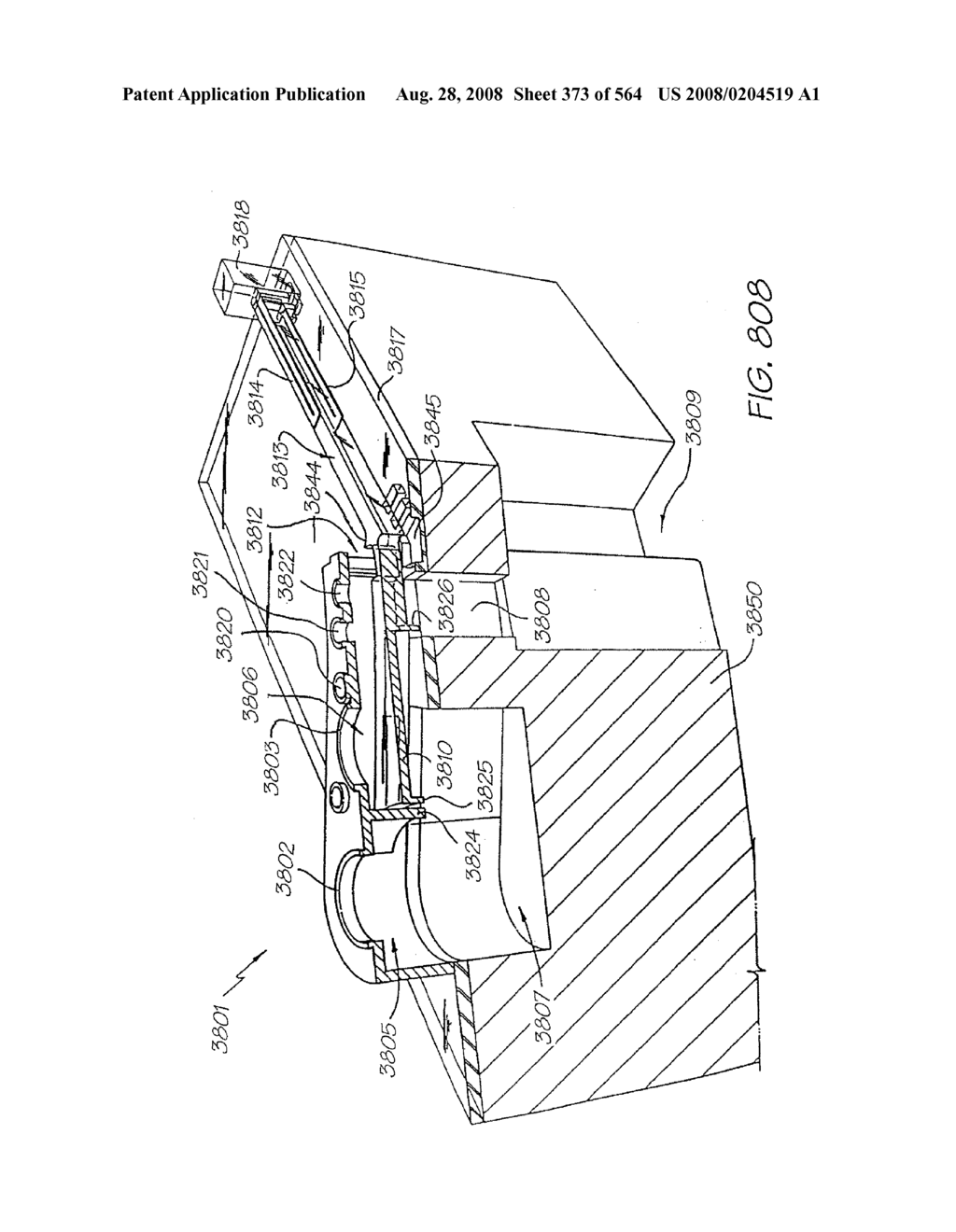 Inkjet Printhead With Laterally Reciprocating Paddle - diagram, schematic, and image 374