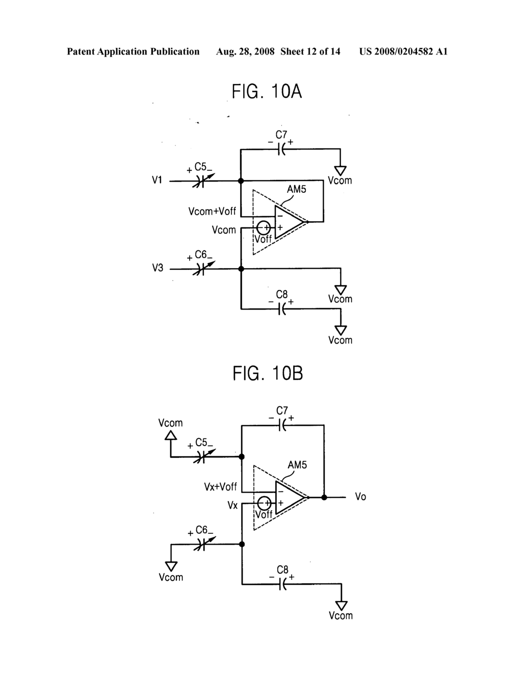 Image sensors, interfaces and methods capable of suppressing effects of parasitic capacitances - diagram, schematic, and image 13