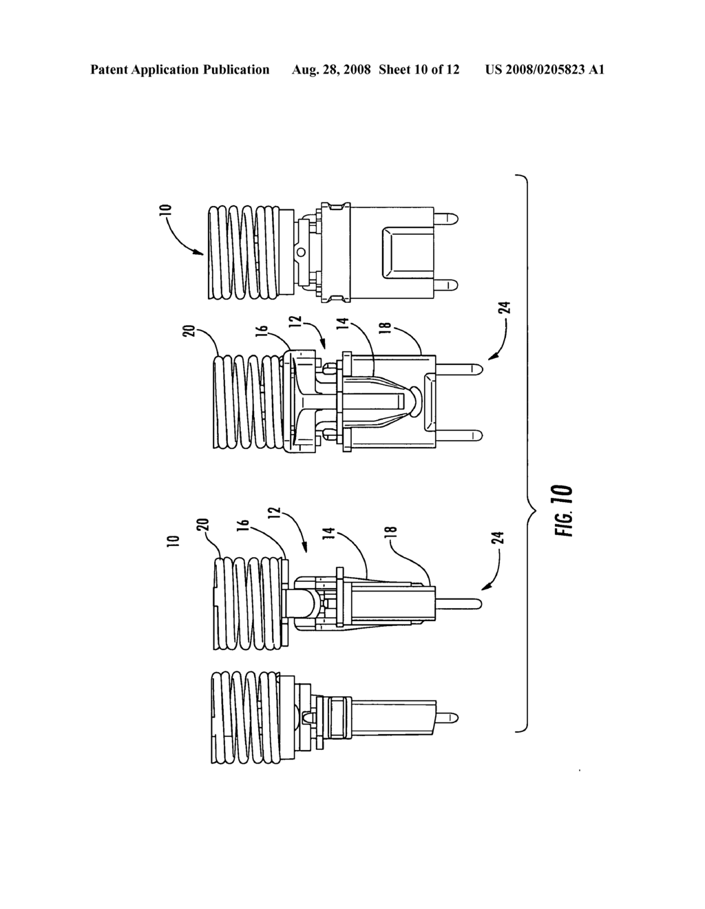 Articulated force application for multi-fiber ferrules - diagram, schematic, and image 11