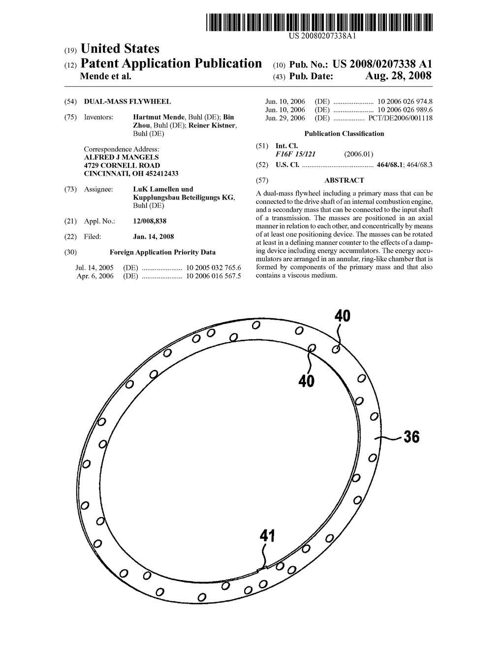 Dual-mass flywheel - diagram, schematic, and image 01