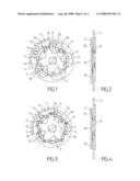 BICYCLE CRANKSET WITH TWO CHAINRINGS diagram and image