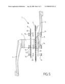 BICYCLE CRANKSET WITH TWO CHAINRINGS diagram and image