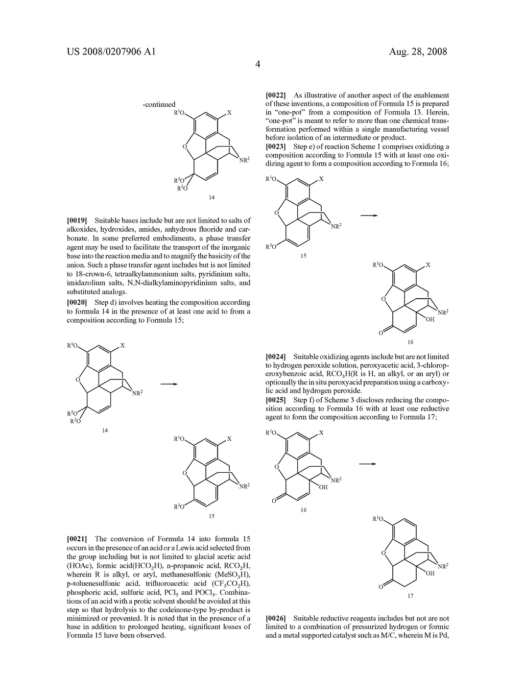 Synthetic Route to 14-Hydroxyl Opiates Through 1-Halo-Thebaine or Analogs - diagram, schematic, and image 05
