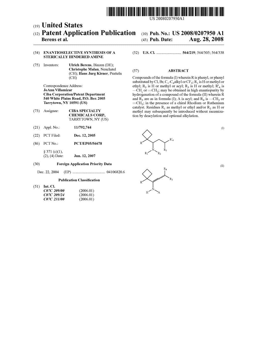 Enantioselective Synthesis of a Sterically Hindered Amine - diagram, schematic, and image 01