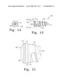 Spine plate with configured bone screw bores diagram and image