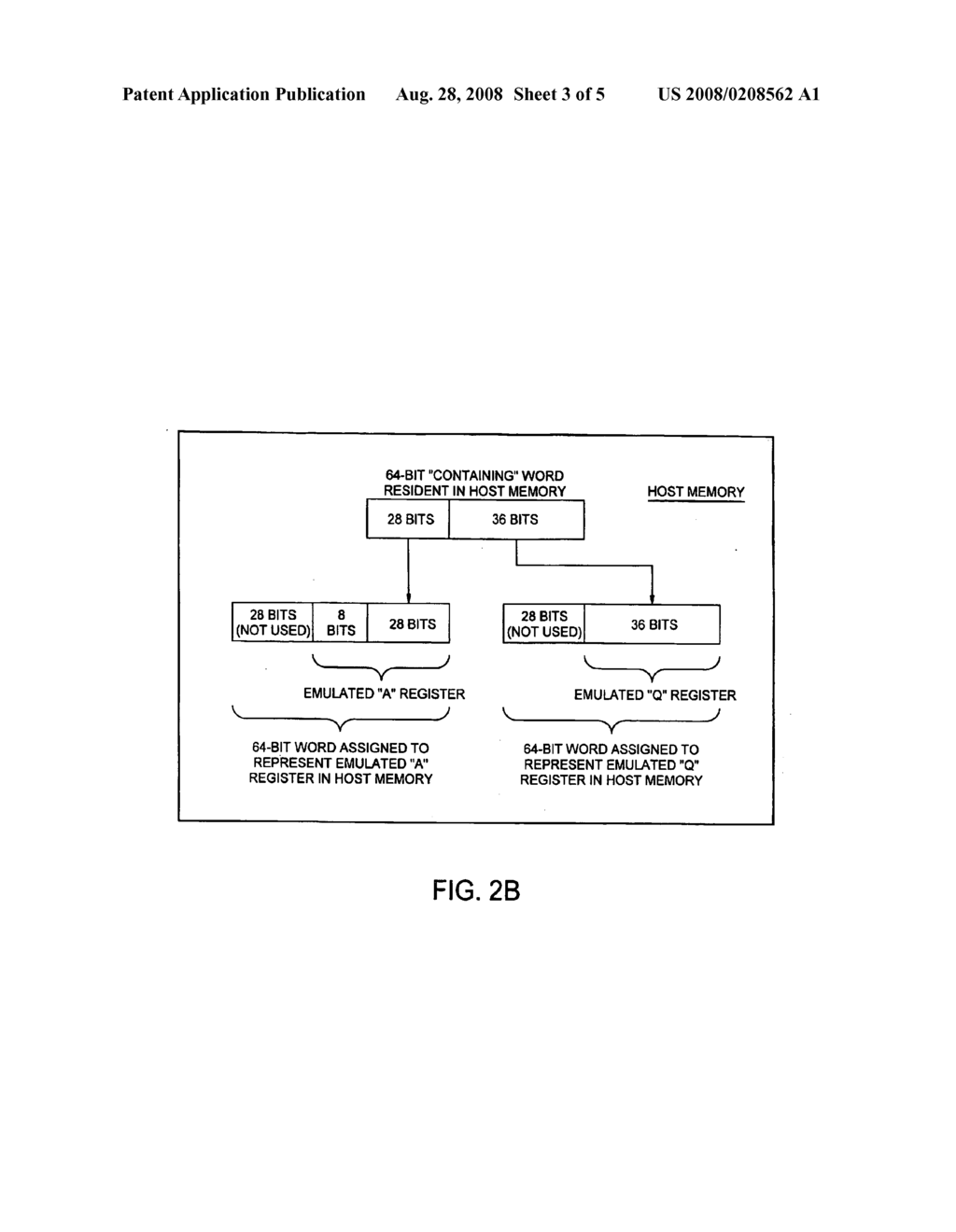 Instructions providing new functionality for utilization by a target system program of host system container words during computer system emulation with host word size larger than that of the emulated machine - diagram, schematic, and image 04