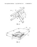 Ready-to-assemble bed foundation diagram and image