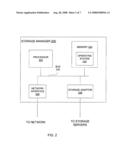 Data management in a data storage system using data sets diagram and image