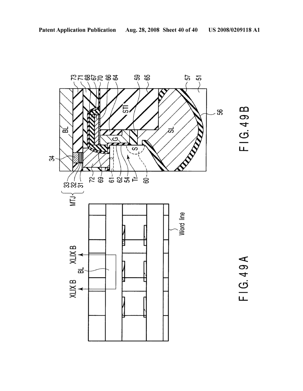 MAGNETIC RANDOM ACCESS MEMORY AND MANUFACTURING METHOD THEREOF - diagram, schematic, and image 41