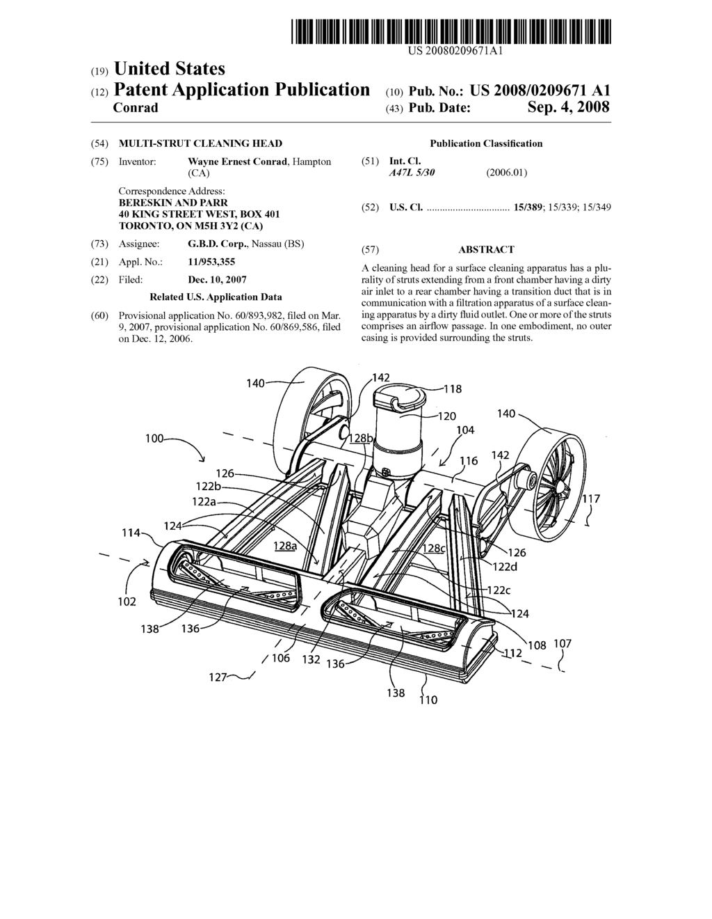 MULTI-STRUT CLEANING HEAD - diagram, schematic, and image 01