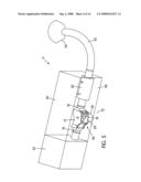 Flow diverter for controlling the pressure and flow rate in CPAP device diagram and image