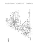 Drive switching lever structure for vehicle diagram and image