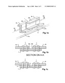 Stringers assembled at a circumferential join of an airplane fuselage diagram and image