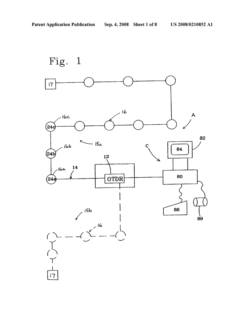 Fiber optic security system for sensing the intrusion of secured locations - diagram, schematic, and image 02