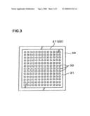 Inspection contact structure and probe card diagram and image