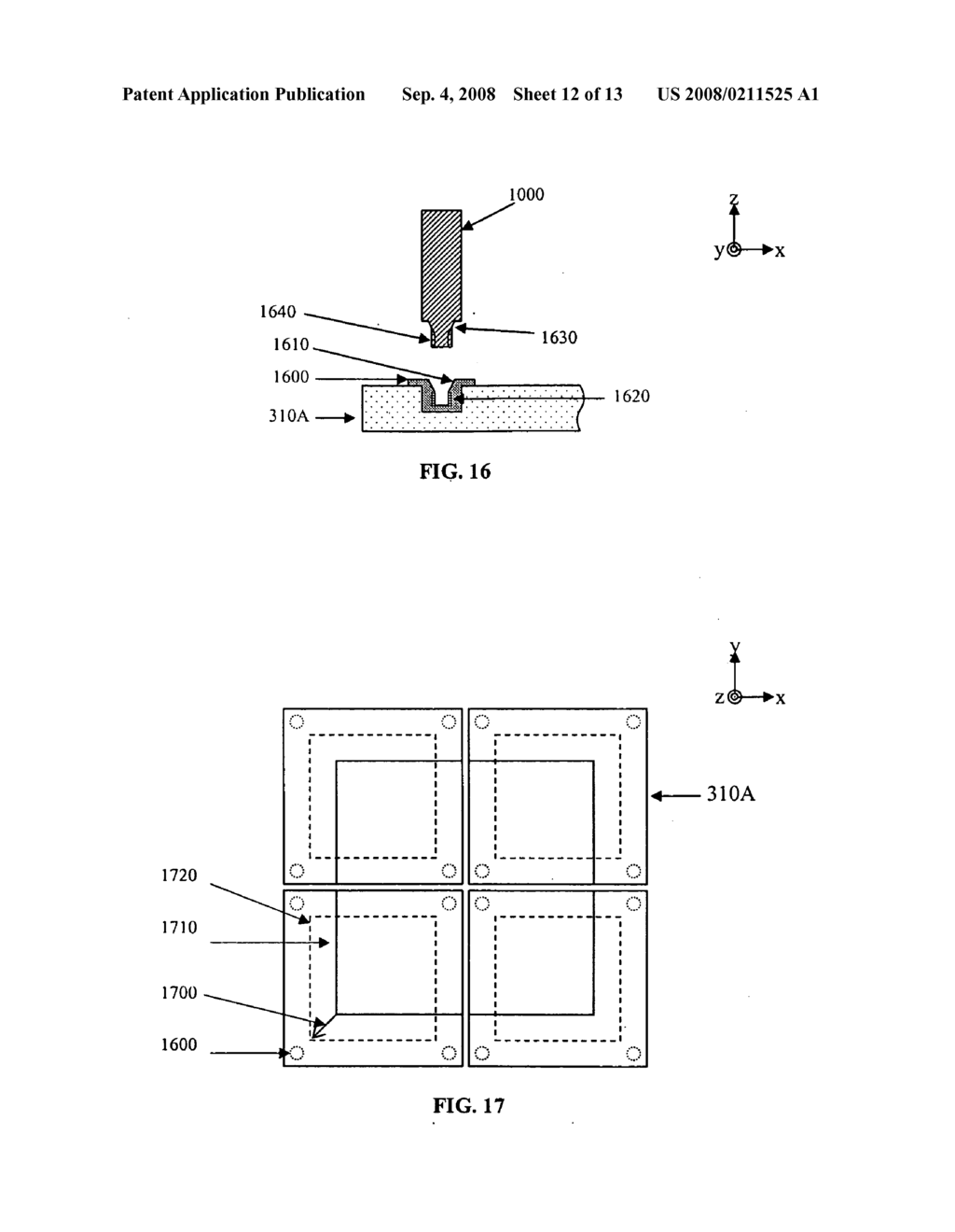 Probe card assembly and method of forming same - diagram, schematic, and image 13